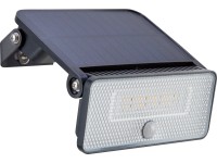 Nástenný solárny LED reflektor s det. pohybu, 8 W, 1000 lm, IP54, teplá biela