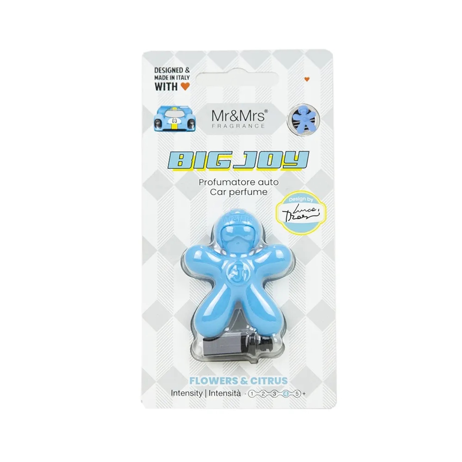 E-shop Mr. & Mrs. Osviežovač vzduchu do auta Big Joy Light Blue Flowers & Citrus