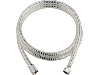 Plastová sprchová hadica 200 cm strieborno-priehľadná