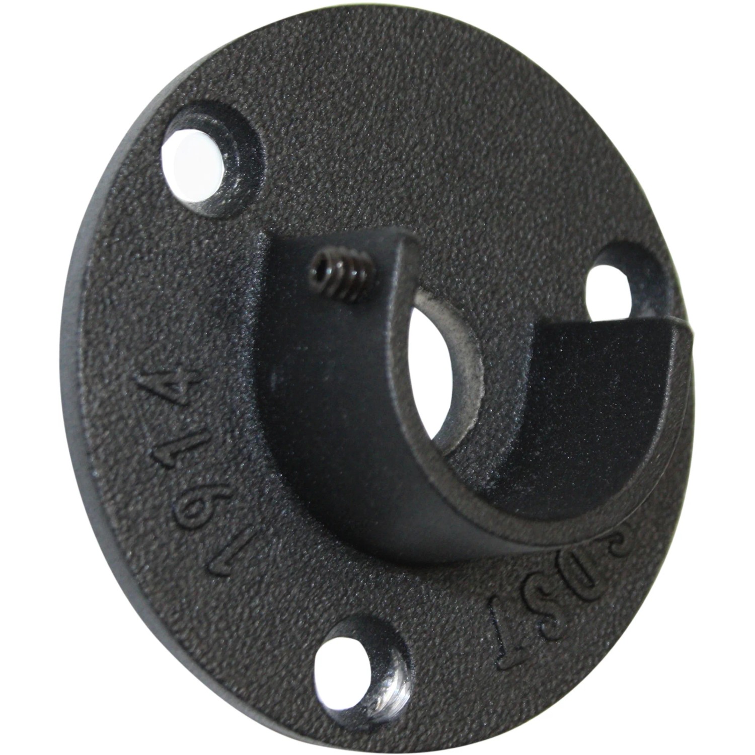 E-shop Gardinia Medzistenový úchyt Industrial Home, čierny, pr. 2,5 cm