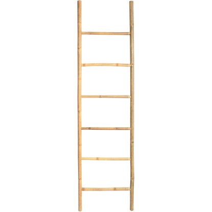 MSV Bambusový rebrík prírodný 6 stupňov, 50 x 190 cm