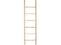 MSV Bambusový rebrík prírodný 6 stupňov, 50 x 190 cm MSV Bambusový rebrík prírodný 6 stupňov, 50 x 190 cm