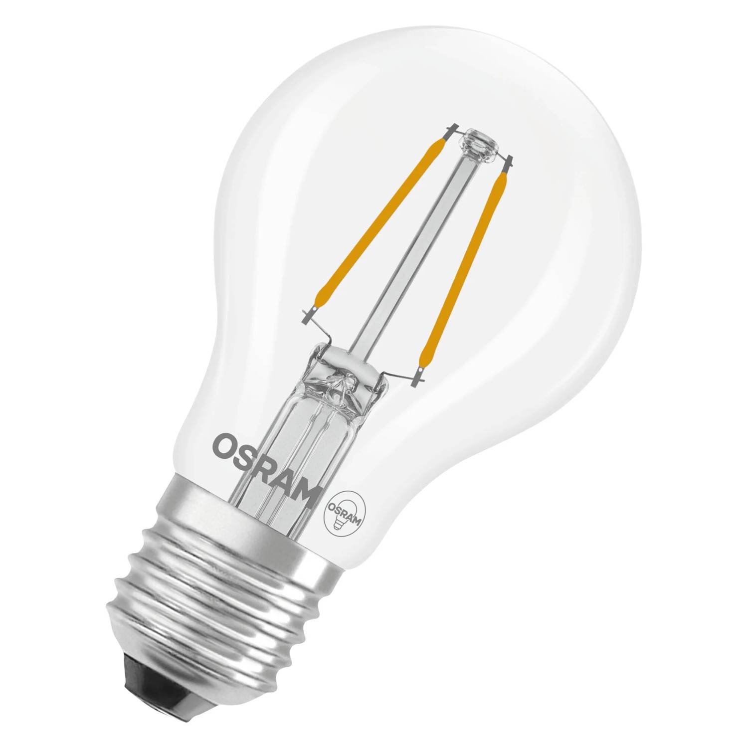 E-shop OSRAM LED žiarovka E27, 1,8 W, 250 lm, 2700K, číra, pr. 6 x 10,5 cm