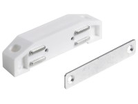 Hettich Nábytkový magnet 8 kg, pozink kov/plast biela, 75 x 19 x 17 mm, 2 ks Hettich Nábytkový magnet 8 kg, pozink kov/plast biela, 75 x 19 x 17 mm, 2 ks
