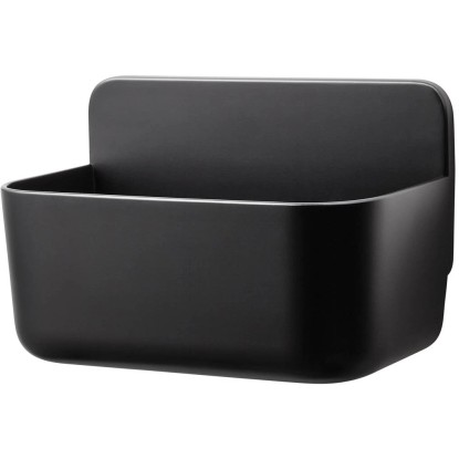 tesa Košík do sprchy Lavaa veľ. S, matná čierna, 130 x 200 x 110 mm
