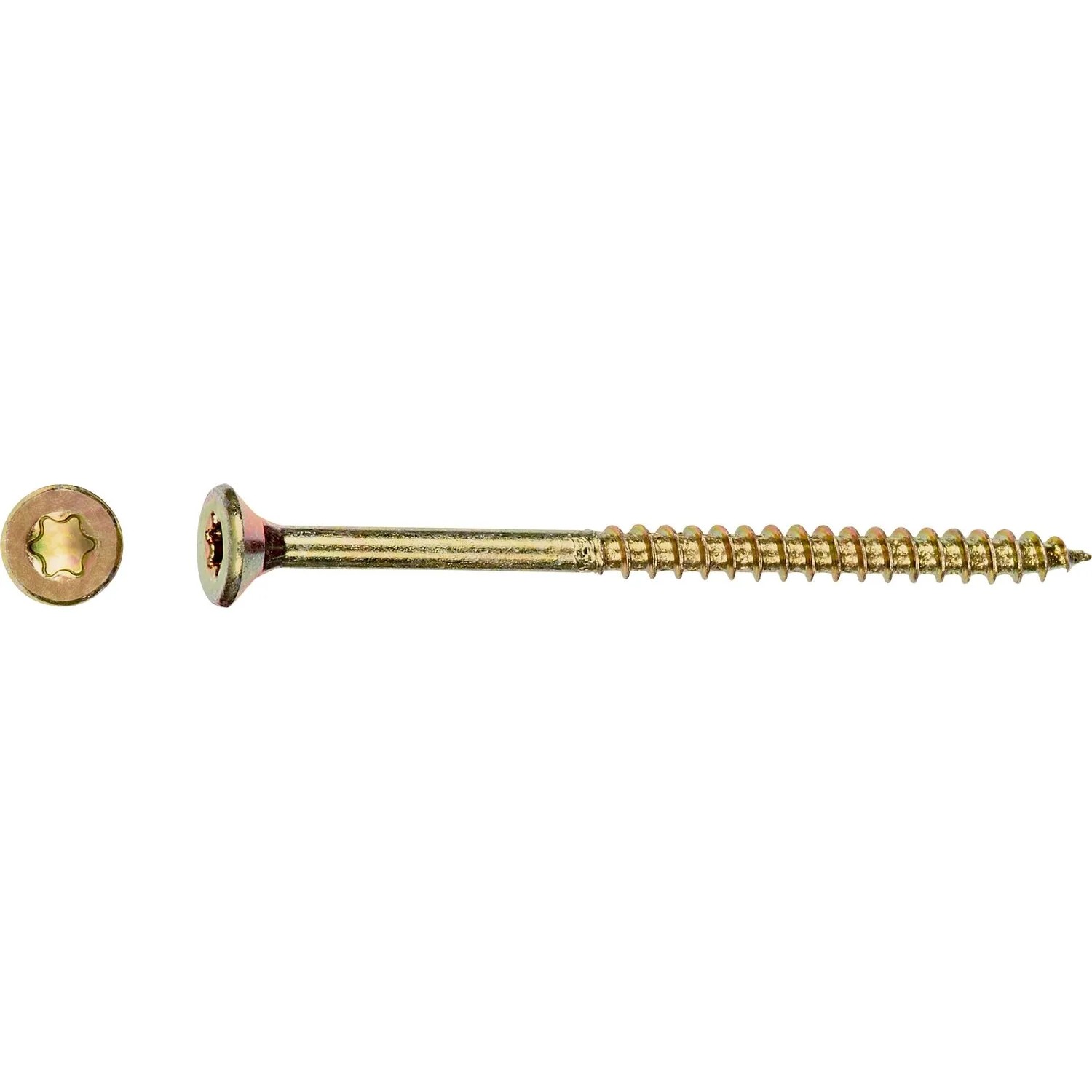 E-shop Uni skrutky so zápust. hlavou TX20 čiastočný závit žlto pozink. 4,5x40mm-na váhu