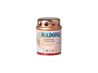 Cintorínska sviečka Madona s plechovým viečkom, červená, 55 g
