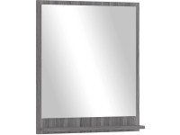 Astor Kúpeľňové zrkadlo Oslo s poličkou, sivá, 60 x 68 cm