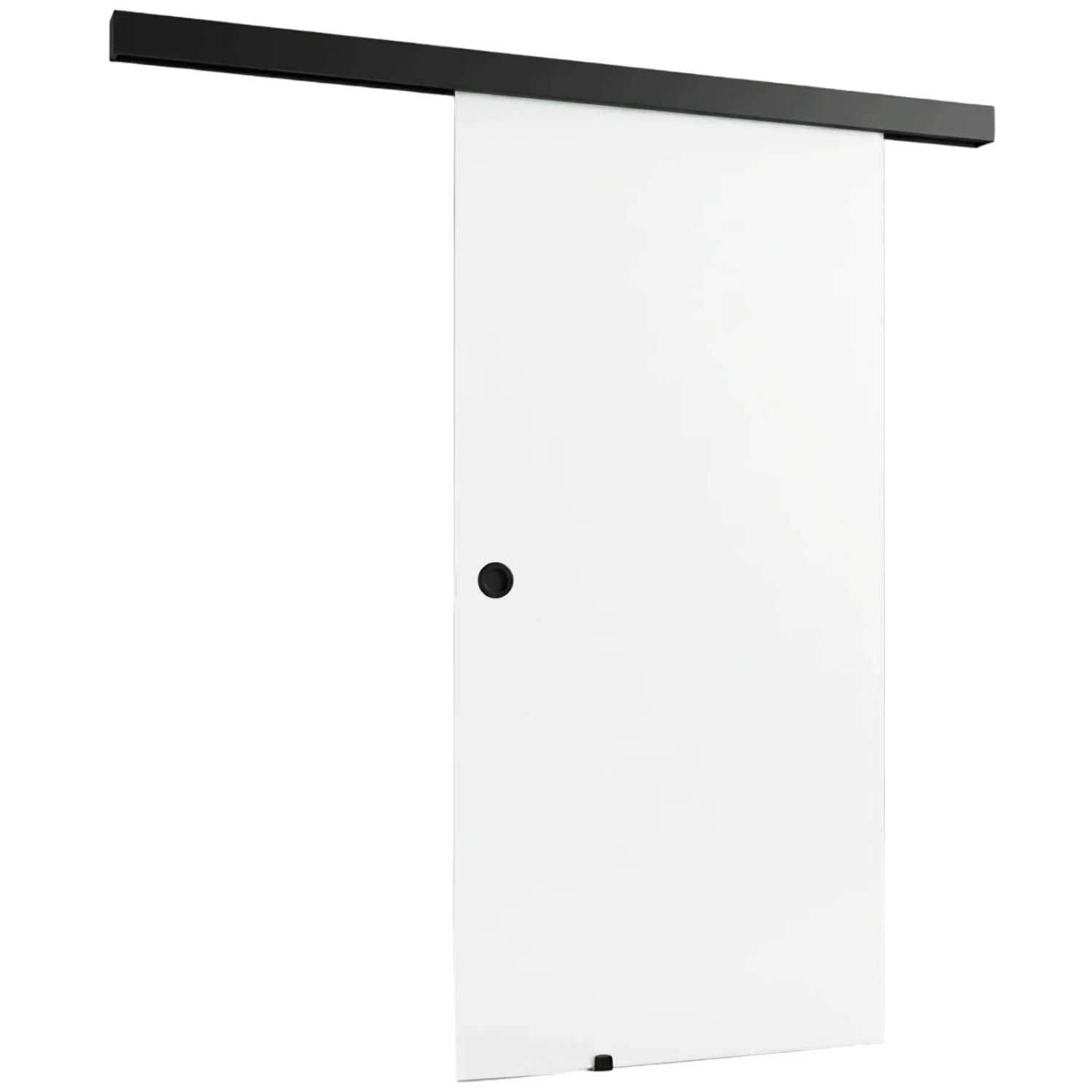 E-shop Doorlegro Posuvné dvere EasySlide 65 - set, satin/čierna, 205 x 90 cm