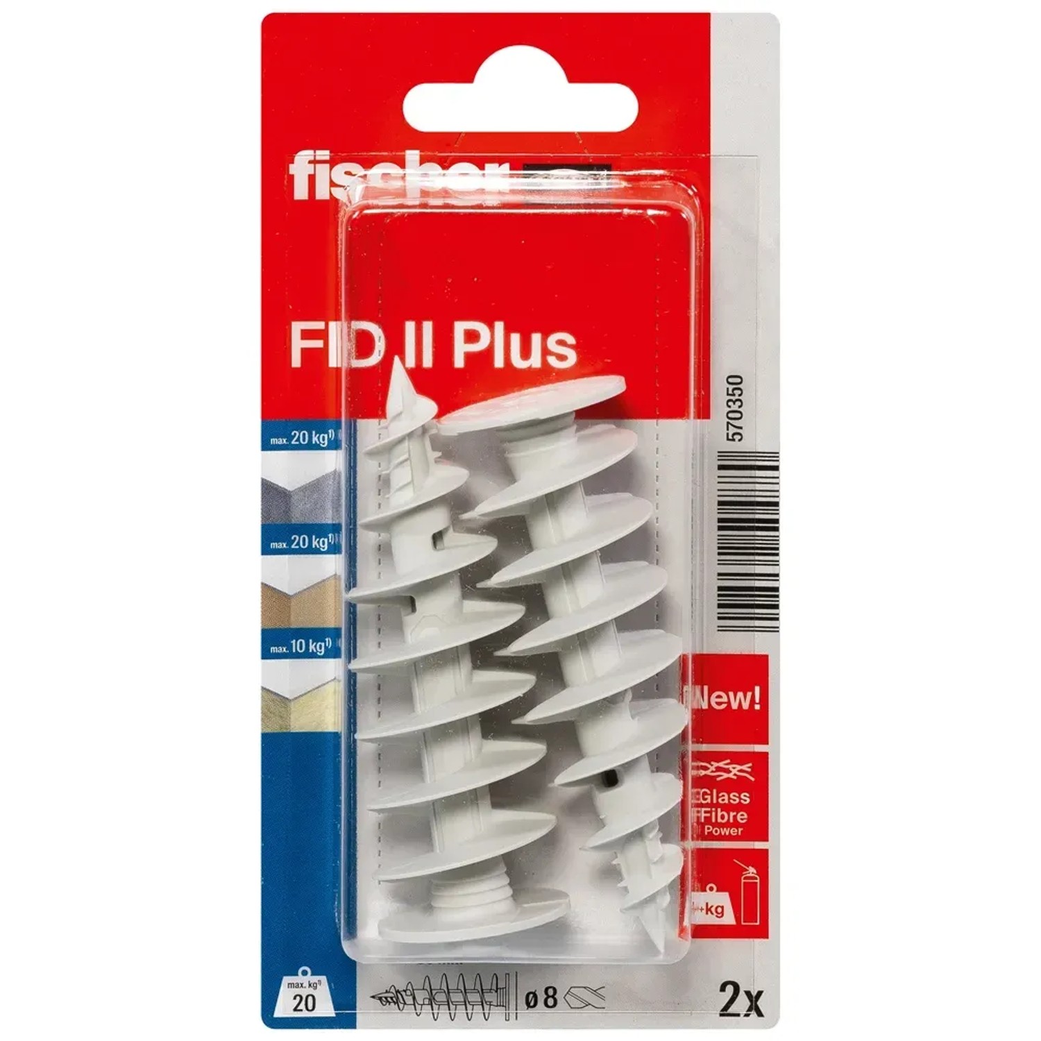 E-shop Fischer Hmoždinka do polystyrénu FID II Plus K, 2 ks