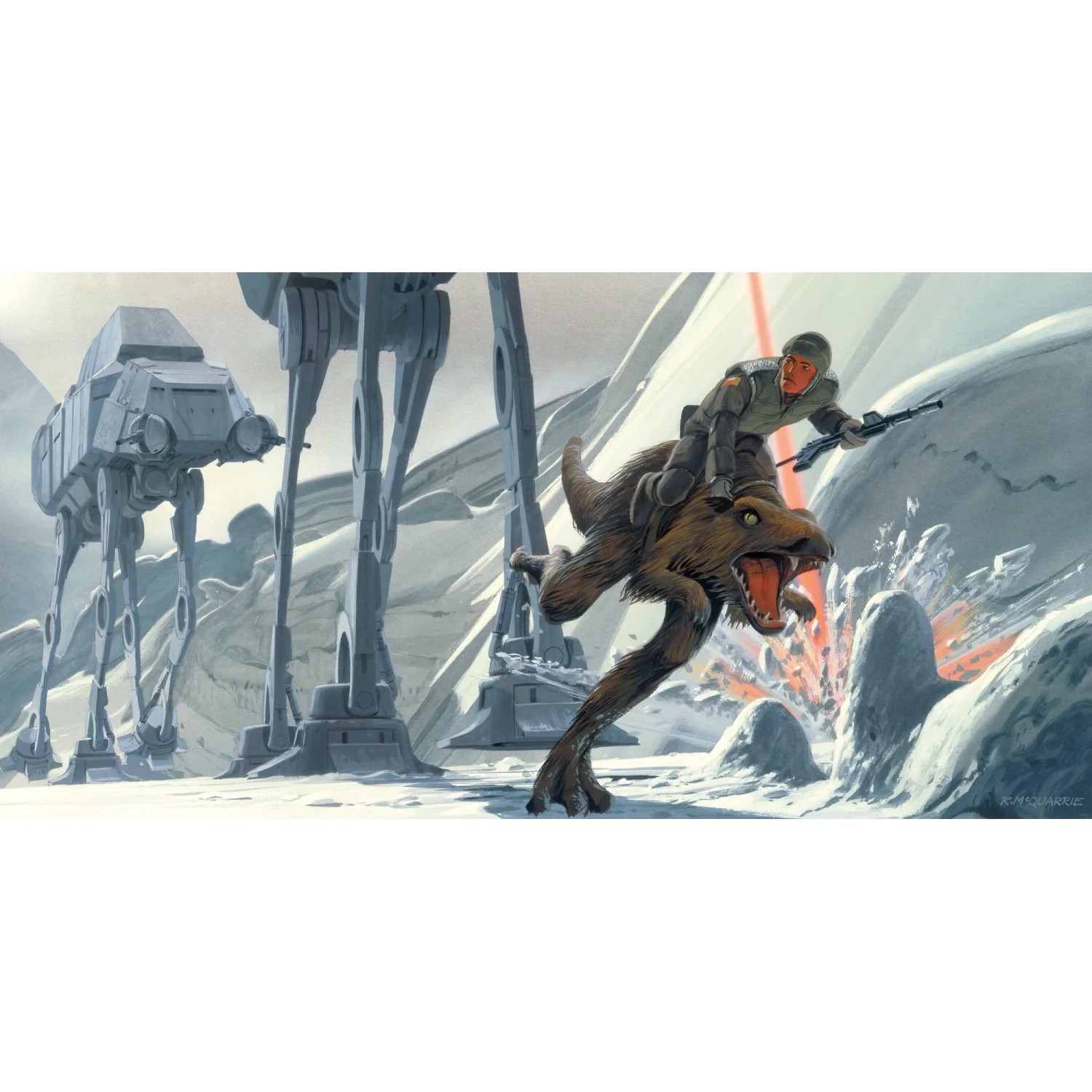 E-shop Komar Vliesová fototapeta Star Wars Classic RMQ Hoth Battle Ground, 500 x 250 cm