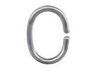 Kleine Wolke Krúžky pre sprchové závesy strieborné, 12 ks