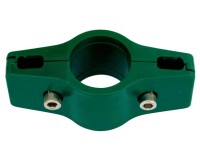 Dvojitá spojka na zvárané pletivo zelená 34 mm
