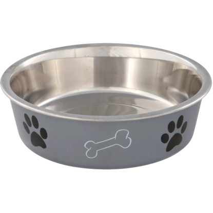 Jollypaw Miska z ušľachtilej ocele s plastovým plášťom 1,5 l priemer 21 cm