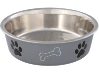 Jollypaw Miska z ušľachtilej ocele s plastovým plášťom 1,5 l priemer 21 cm