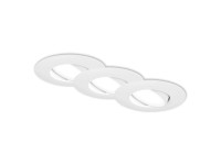 BRILONER Vstavané LED svietidlo biele 4,9 W 480lm 4000K IP65 pr. 90x45 mm, 3 ks