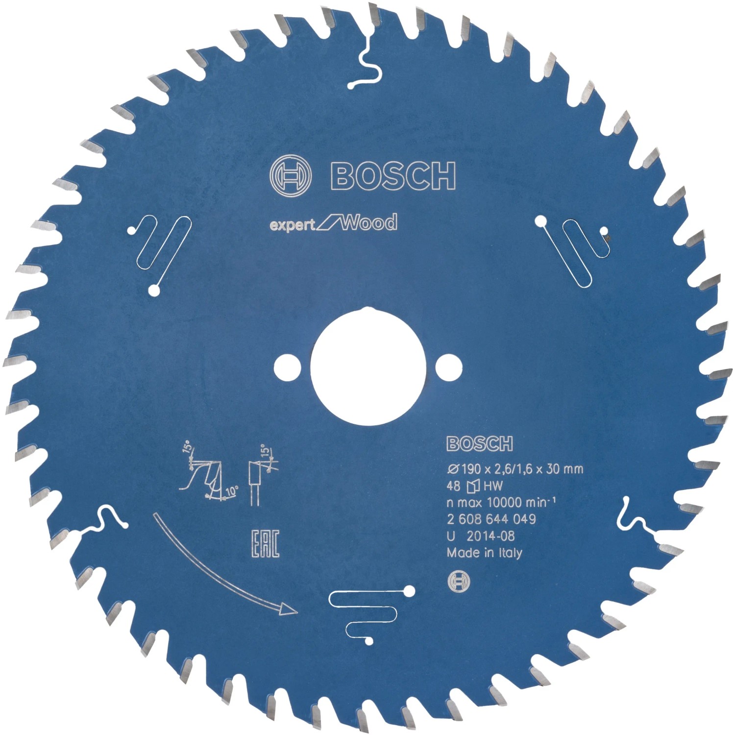 E-shop Bosch Pílový rezný kotúč Expert for Wood, pr. 190 x 30 mm