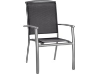 OBI Stohovateľná stolička Vigo II, čierna, 63 x 66 x 98 cm