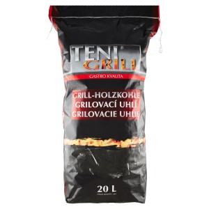 Vrece grilovacieho uhlia, 20 litrov.