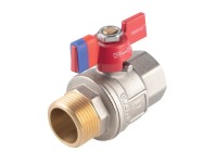 Ferro Guľový plnoprietočný kohút KFPM11, motýlik ŠM 1/2