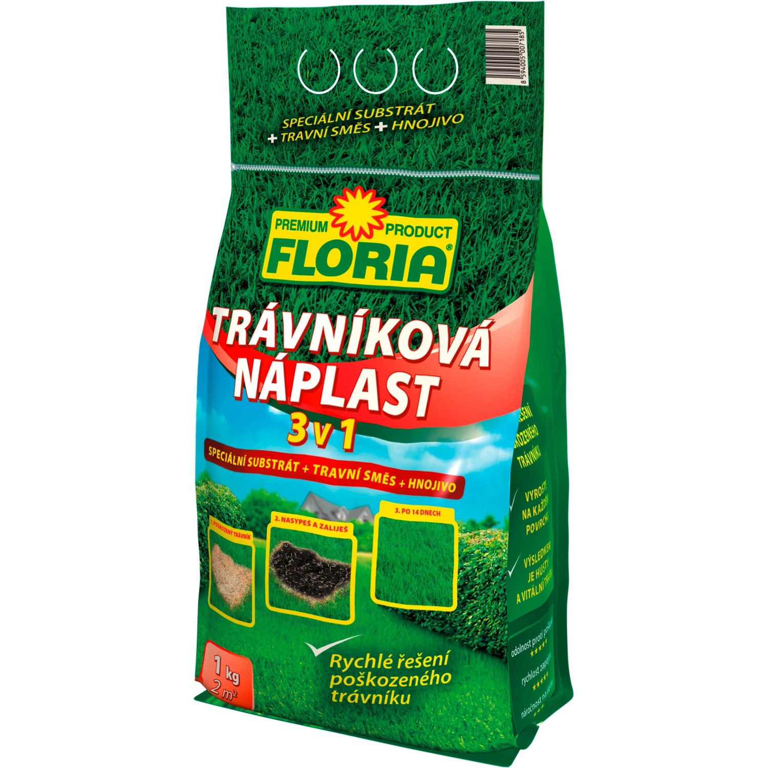 E-shop FLORIA PREMIUM Trávniková náplasť 3v1, 1 kg