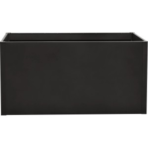 Floraworld Twin-Wall Vyvýšený záhon, 150x75x76 cm, antracit, z oceľového plechu pre záhradu a terasu.