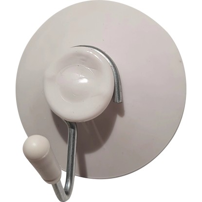 D.I.P. Prísavný háčik QF typ 3242, plast, biela, 2 ks