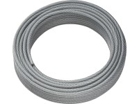 LUX-TOOLS Drôtené lano pozinkovaná oceľ s plášťom z PVC, pr. 3/4 mm x 15 m