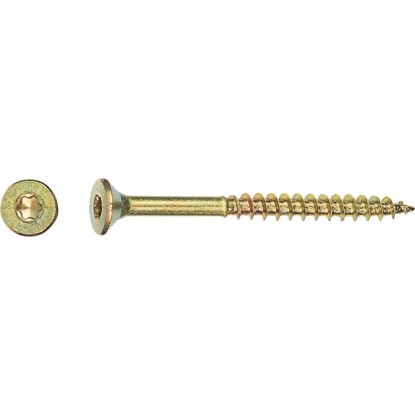 Uni skrutky so zápust. hlavou TX30 čiastočný závit žlto pozink. 6x180 mm-na váhu