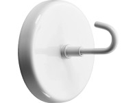 Hettich Magnetický oceľový háčik, biela, pr. 5 cm