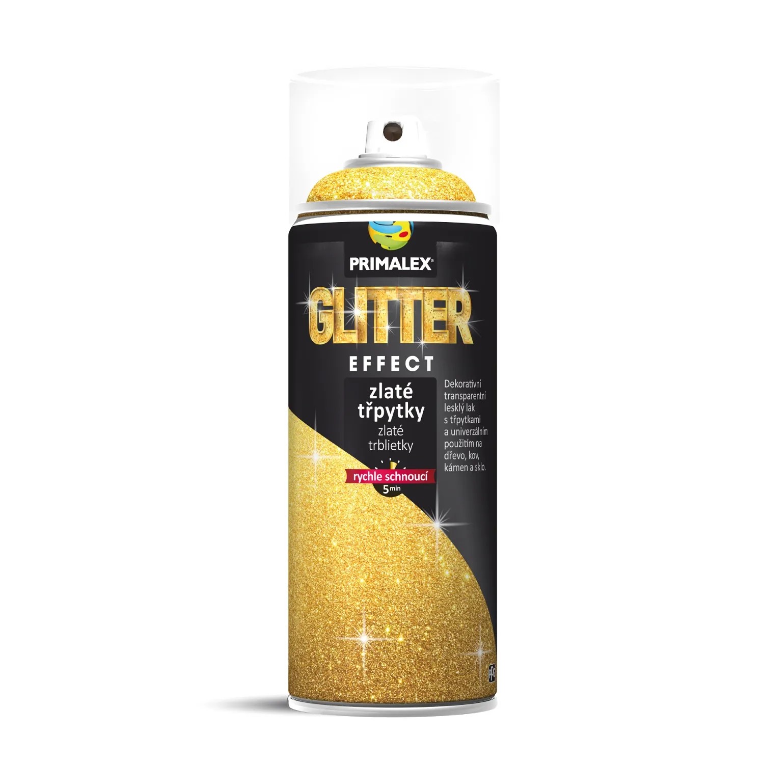 E-shop PRIMALEX Lak v spreji Glitter Effect zlatý 400 ml