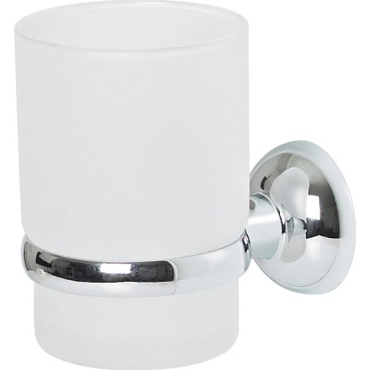 Spirella Pohárik na zubnú kefku Campagne chróm frosty