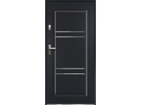 O.K. DOORS Oceľové vchodové dvere ARYSTEA P55 antracitové 90 P