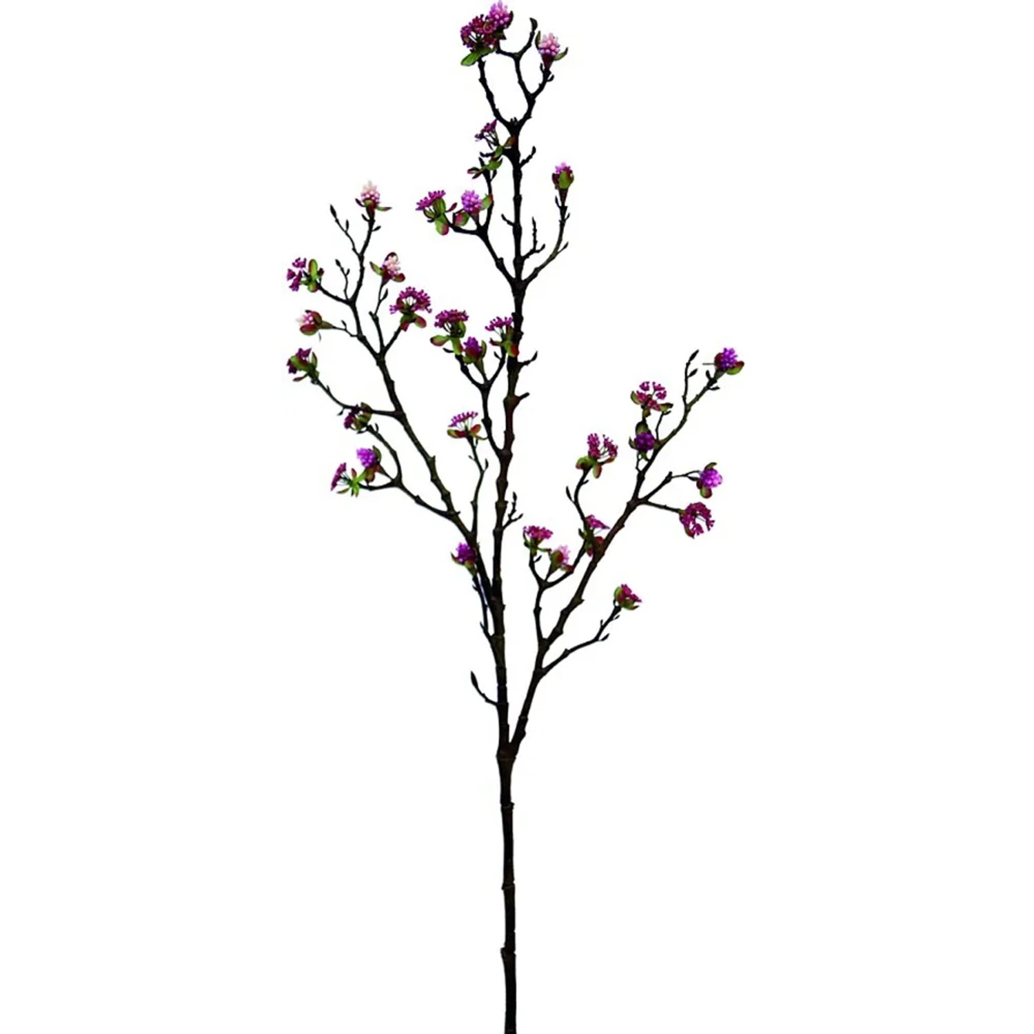 E-shop FlowerPower Umelá kvetina - vetvička s bobuľami, purpurová, 100 cm