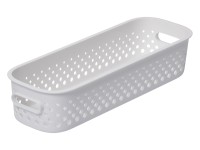 SmartStore Úložný kôš Essence Slim biely 29,5 x 10 x 6,5 cm, 1,3 l