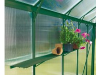 Hliníkový regál 121,5 cm x 15 cm zelený