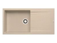Pyramis Granitový drez s odkvapkávačom Alazia 1B 1D, beige, 100 x 50 cm