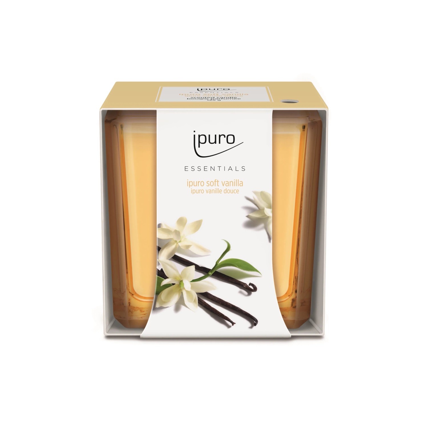 E-shop Ipuro Sviečka vonná Essentials Soft Vanilla 125 g