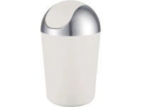 CMI Kúpeľňový odpadkový kôš 5 l biela/strieborná