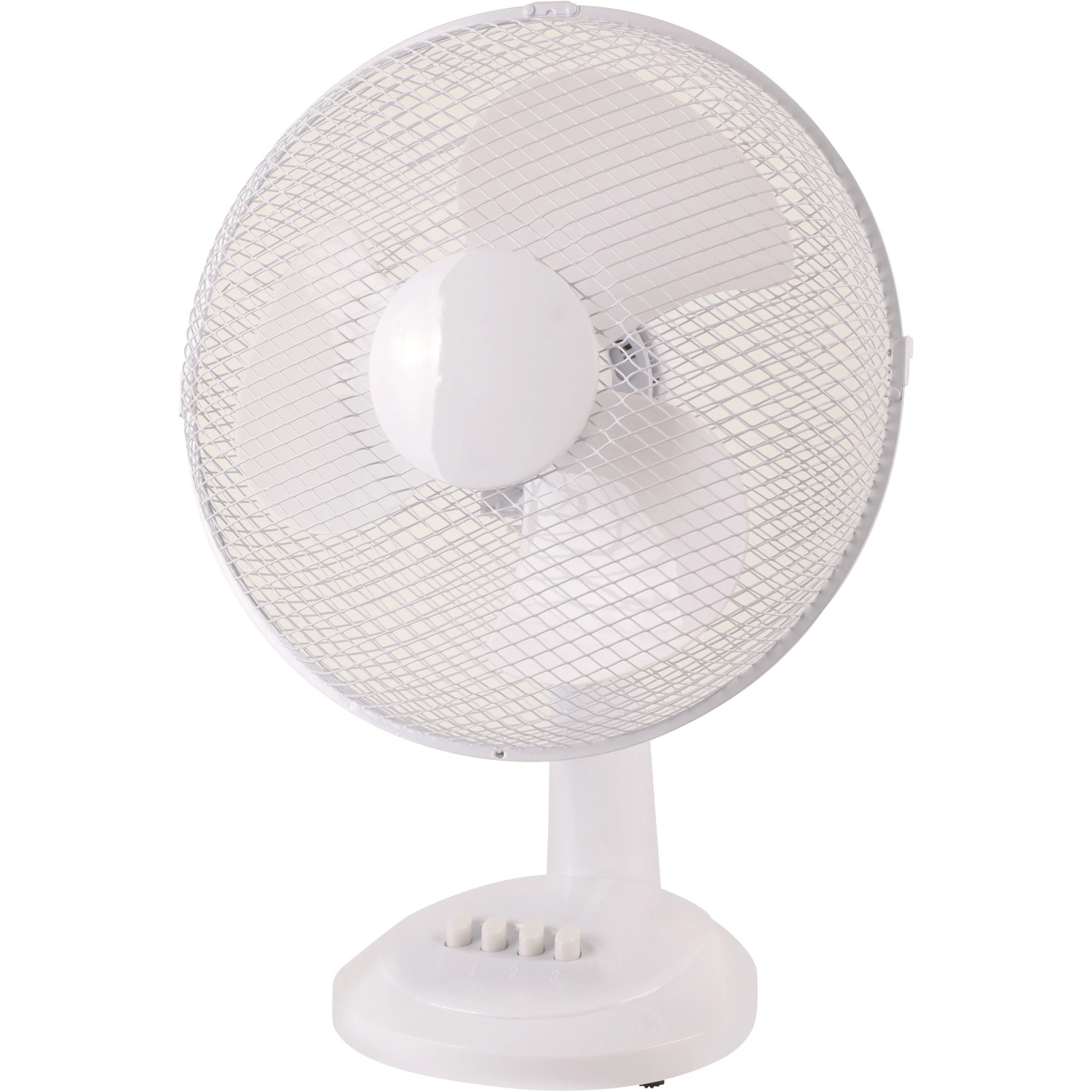E-shop BWO Stolný ventilátor biely, 3 stupne rýchlosti, pr. 34,5 x 46,5 cm