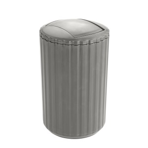 Allstar Minas taupe výklopný odpadkový kôš, 3 l. Kozmetický kôš do kúpeľne a kuchyne.