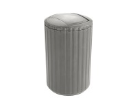 Allstar Odpadkový kôš s výkyvným vekom Minas sivohnedý 3 l