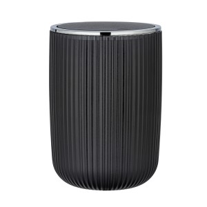 Sivý výklopný kôš Wenko Agropoli L, 5,5 l, plastový s rebrovaným povrchom.