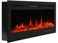 EL Fuego Elektrický krb Luzern čierny, 900/1800 W, 127 x 55 x 14 cm