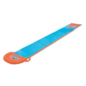 Vodná šmýkačka Bestway H2OGO! s dĺžkou 488 cm, modrá s oranžovými prvkami, pre letnú zábavu.