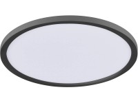 JUST LIGHT. LED panel FLAT 23,5 W, 1600 lm, 2700-5000 K čierny, pr. 40 x 4,5 cm