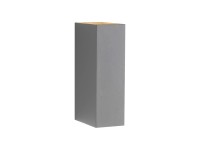 Paul Neuhaus Nástenné LED svietidlo Block 4W IP54 sivá 16 x 8 x 5 cm