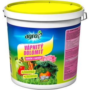 Vedro s vápenato-dolomitickým hnojivom na zeleninu, Agro.