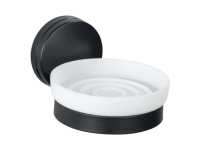 Wenko Mydelnička Pavia Static-Loc Plus čierno-biela 11 x 6 x 13 cm