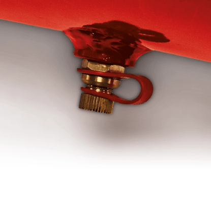 Detail: Pripojenie na červenom kompresore Einhell TC-AC 190/6/8 bez oleja.
